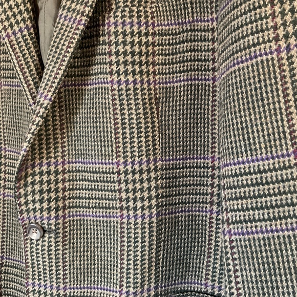 Rare,Vintage,Polo by Ralph Lauren,Made in Italy,Wool,Houndstooth Blazer,42R - Picture 4 of 8